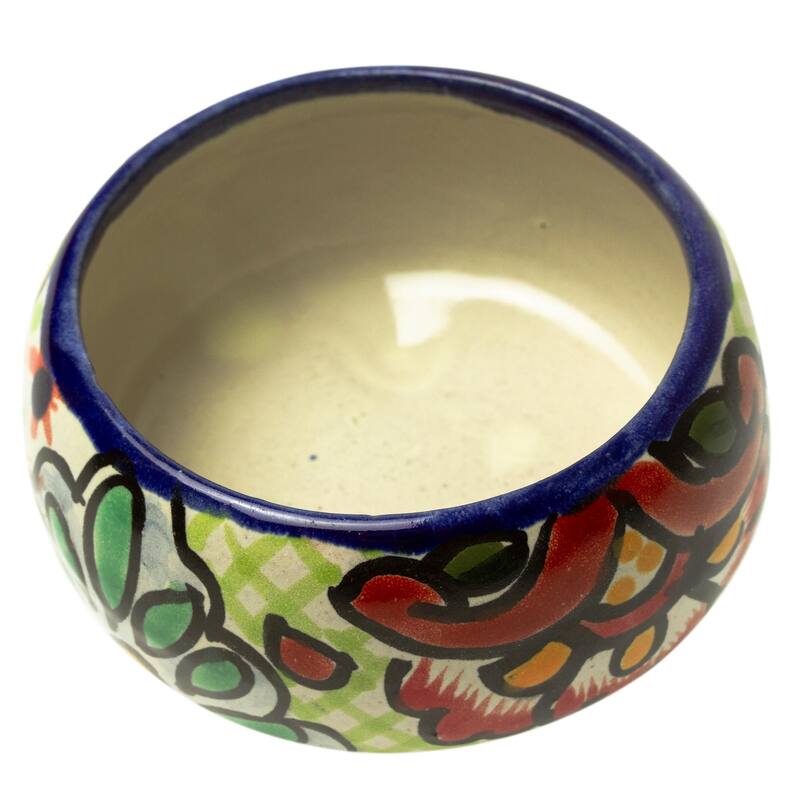 Novica Handmade Hidalgo Bouquet Ceramic Decorative Box