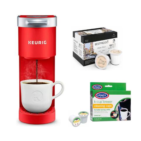 Keurig K-Mini Coffee Maker w/ Bestpresso Coffee Pods & K-Cup Cleaner