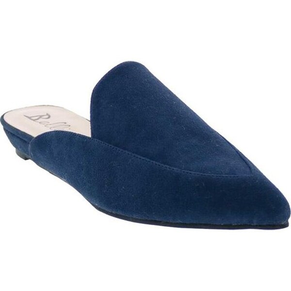 womens navy mules