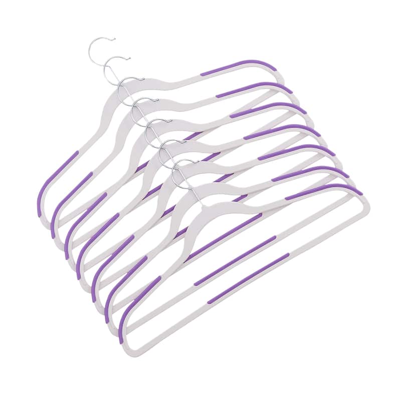VECELO Wet and Dry Adult Hangers Holds Up To 10 Lbs, Clothes Hangers(25/50 Packs Option)