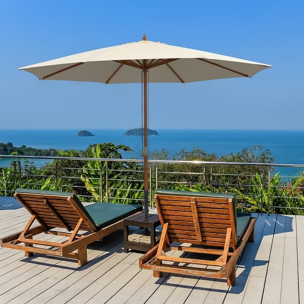 10ft patio umbrella VECELO 10ft Offset Patio Umbrella with UV Protection Waterproof for Ou
