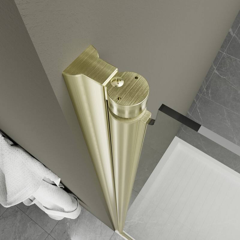 Alvana 60‘’×72'' Semi-Frameless Hinged Shower Door