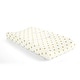 preview thumbnail 1 of 3, Lush Decor Boho Metallic Hearts Allover Hearts Soft & Plush Changing Pad Cover - 32" x 16" White/Gold