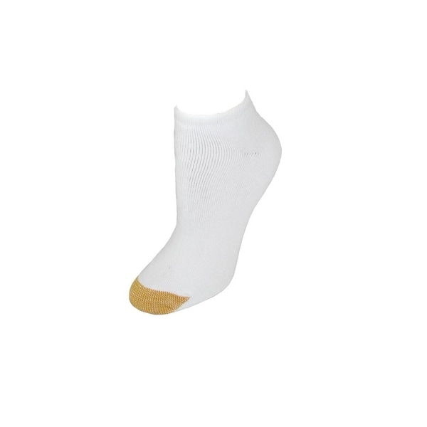 Gold Toe Women's Plus Size Cushioned Ankle Liners (Pack of 6), Shoe Size 8 - 13