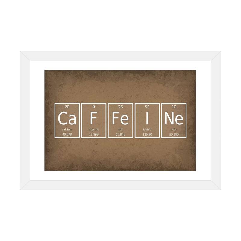 iCanvas "Caffeine" by GetYourNerdOn - White - 24x32x1