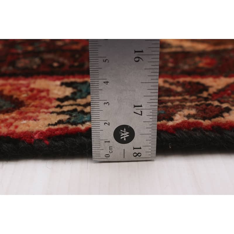 ECARPETGALLERY Hand-knotted Andelz Red Wool Rug - 3'3 x 9'3
