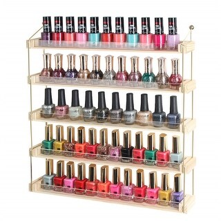 Wood Nail Polish Display Shelves Rack x x Bed