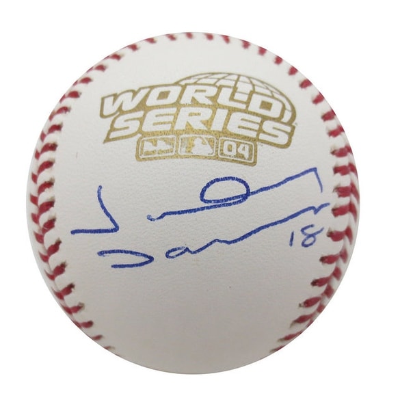johnny damon autographed baseball