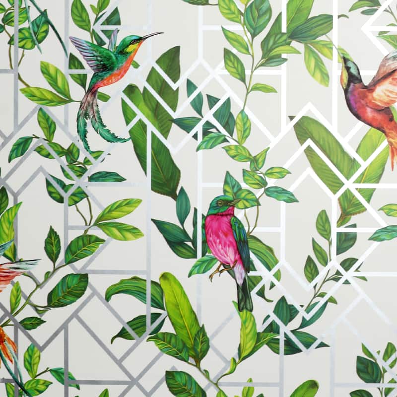 Arthouse Deco Tropical Geometric Unpasted Wallpaper