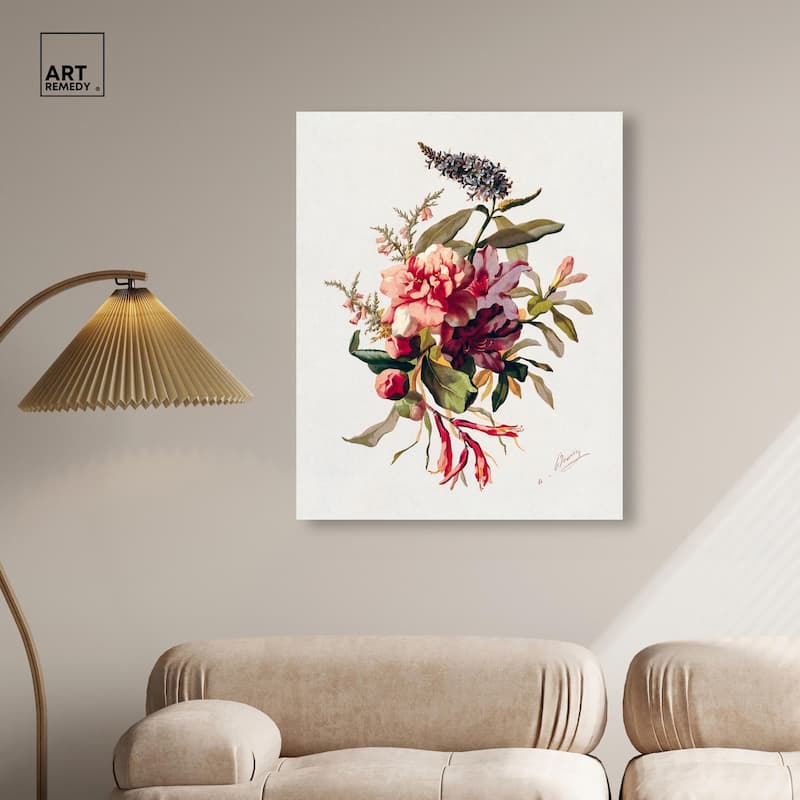 Winter-Flowering Plants Canvas by Art Remedy, Gallery Wrapped
