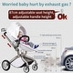 preview thumbnail 8 of 11, Hot Mom Stylish Baby Stroller: F22 Height-Adjustable Seat and Reclining Baby Carriage