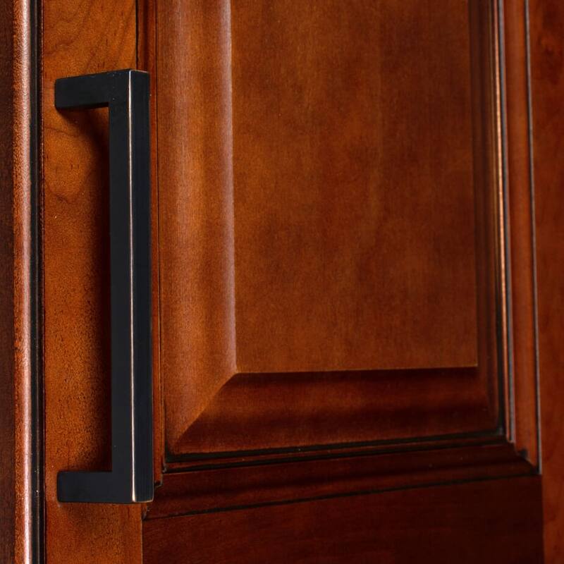 5 in Center Oil Rubbed Bronze Square Bar Pull (Pack of 25)