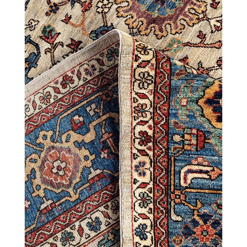 Serapi One-of-a-Kind Hand-Knotted Area Rug - Light Gray, 8' 3" x 9' 10" - 8' 3" x 9' 10"