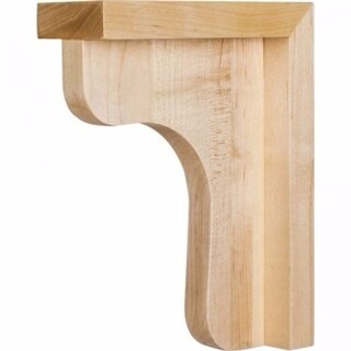 Hardware Resources Corbel with Decorative Styling, 6"H x 2-1/2"W x 8"D
