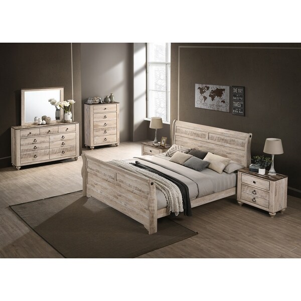 White washed new arrivals wood bedroom furniture