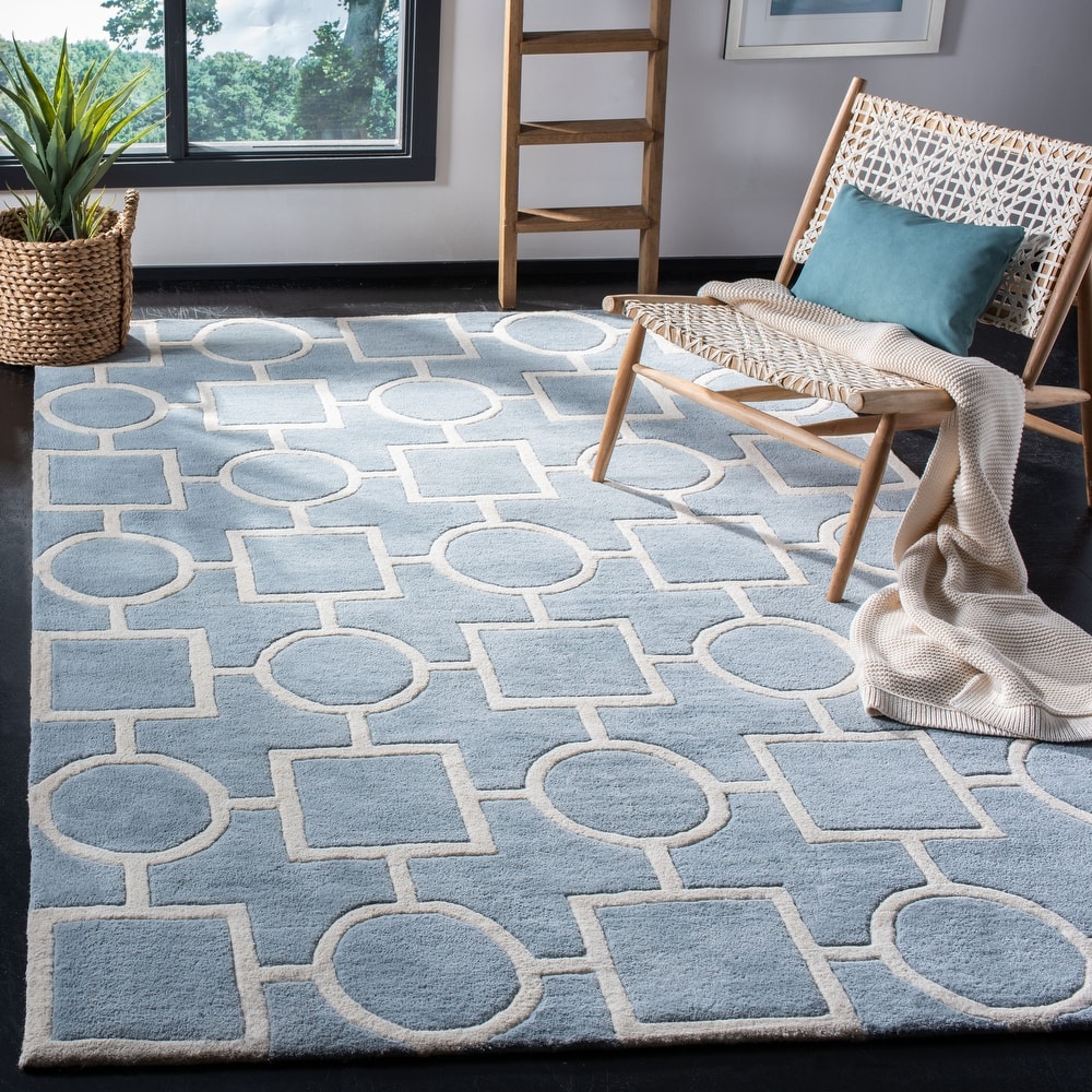SAFAVIEH Handmade Chatham Alkinoi Modern Moroccan Wool Rug