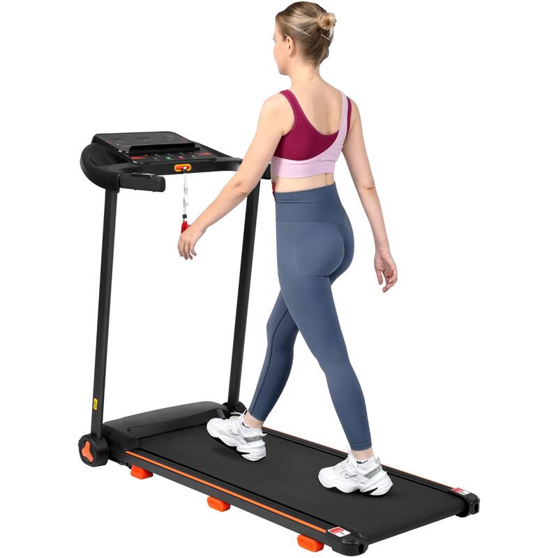 Folding Incline Treadmill with 12 Program, Shock Absorption, USB Charging, 2.5HP Smart Treadmill Home Walking Machine