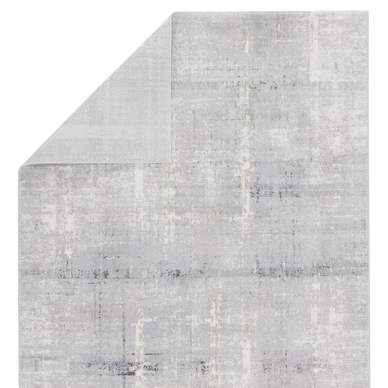 Lavato Abstract Light Gray/ Cream Area Rug