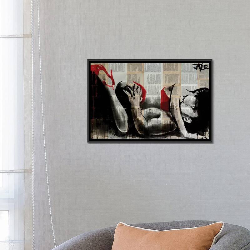 iCanvas "Lust In Red" by Loui Jover Framed Canvas Print