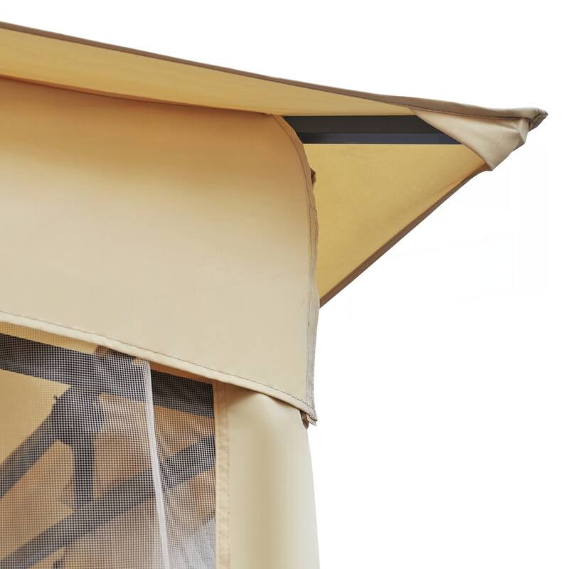10x10 Outdoor Gazebo Tent with Double Roofs