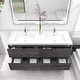 preview thumbnail 37 of 39, Selina 60" Wall Mounted Vanity with Double Sink
