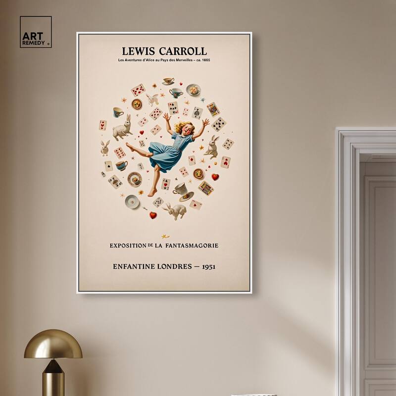 Carroll's Alice in Motion Canvas by Art Remedy