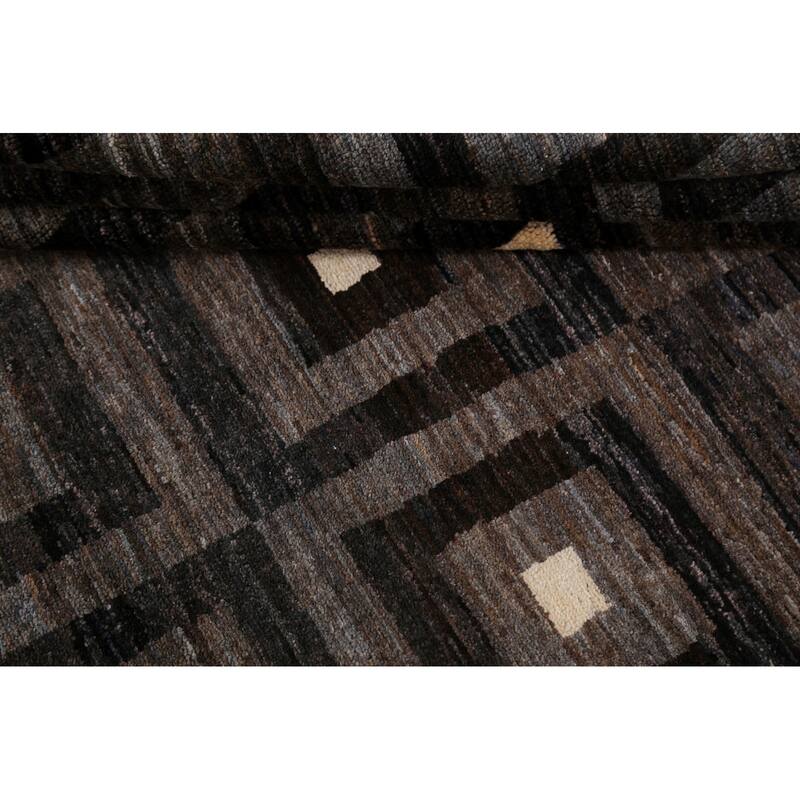 Contemporary Gabbeh Kashkoli Wool Area Rug Hand-knotted Bedroom Carpet - 5'3" x 7'11"