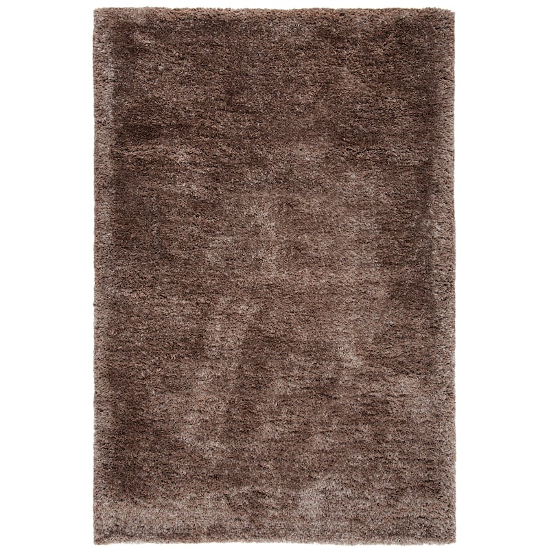 SAFAVIEH Handmade South Beach Leonella Shag Solid Polyester Rug