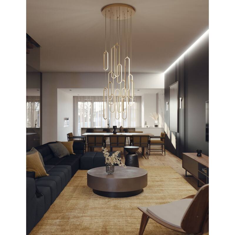 AFX SIEP99LAJD1RND12 Pendant 18" Wide LED Multi Light Pendant