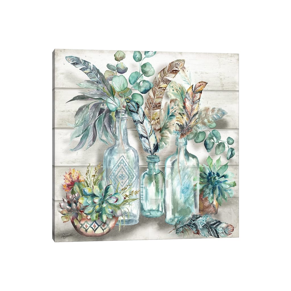 iCanvas "Tribal Feathers Still Life" by Tre Sorelle Studios Canvas Print