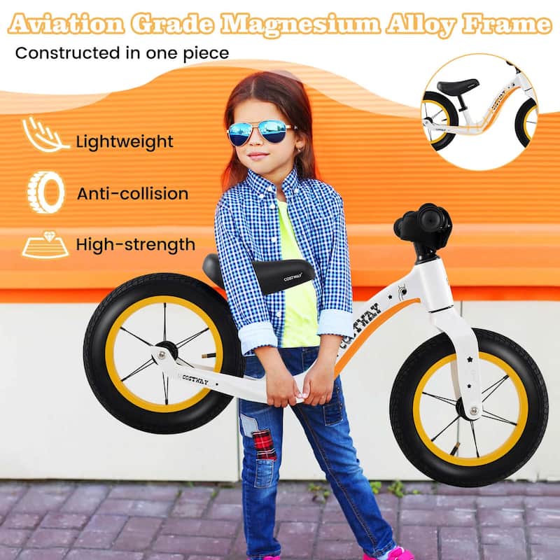 Costway 12 Inch Magnesium Toddler Balance Bike No Pedal Training - See Details