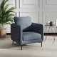 preview thumbnail 2 of 53, Nora Modern Velvet Accent Chair for Bedroom with Metal Legs Grey
