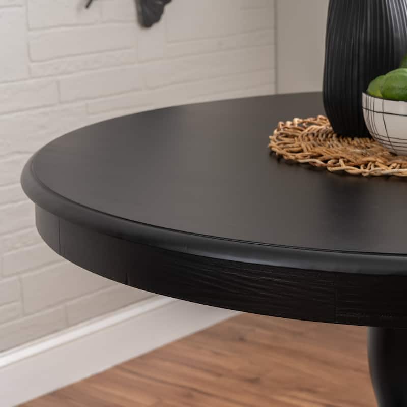 Josie Round Solid Wood Pedestal Table