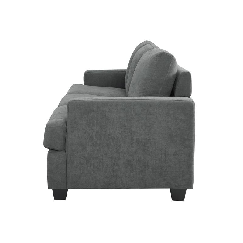 Thomas Grey Upholstered Modern Living Room Sofa