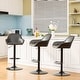 preview thumbnail 10 of 51, Glitzhome Set of 3 Mid-Century Modern Adjustable Swivel Bar Stools - Set of 3