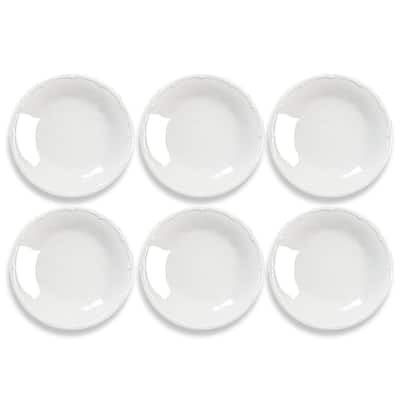 Abode Homewares by TarHong Bamboo Raised Rim Salad Plate, 8.5" , Set of 6