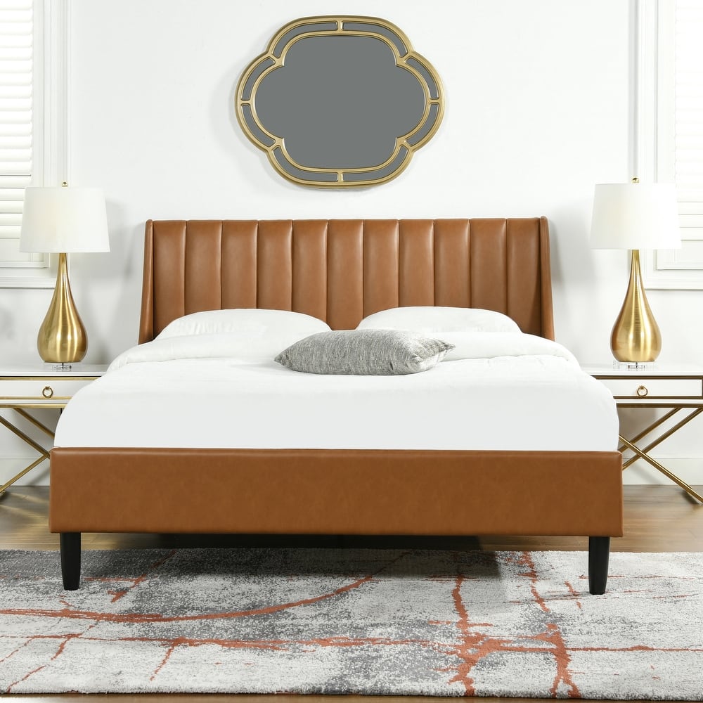Aspen Vertical Tufted Upholstered Platform Bed