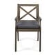 preview thumbnail 9 of 15, Llano Outdoor 7-piece Acacia Dining Set by Christopher Knight Home