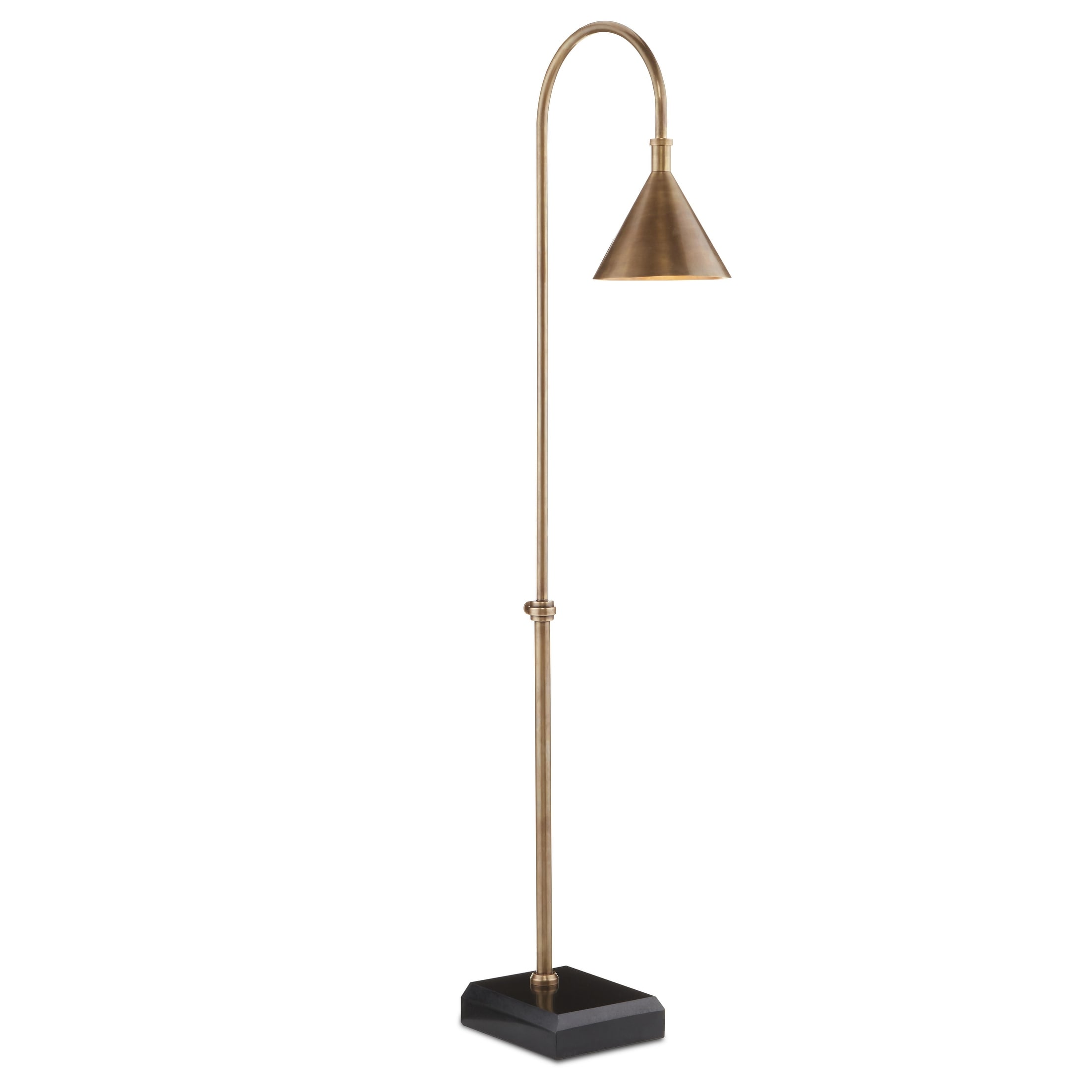 Currey & Company Vision Brass Floor Lamp - 56