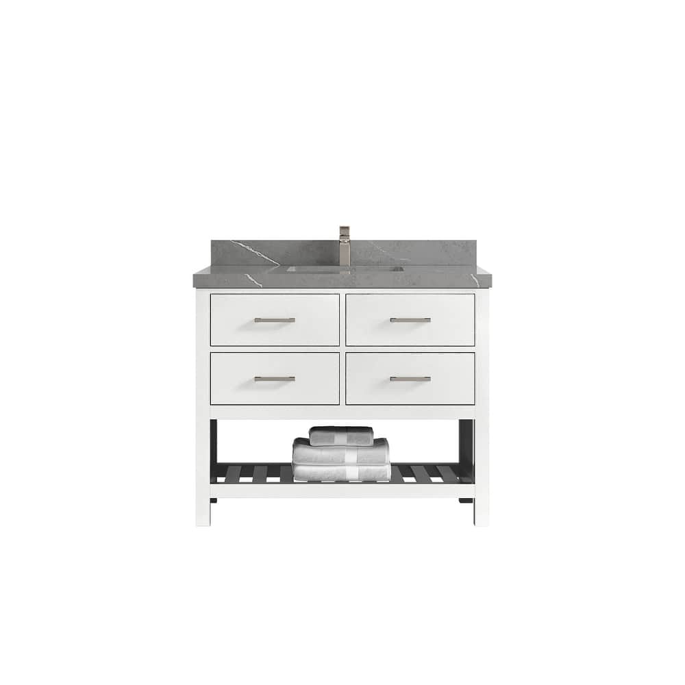 Willow Collections 42 in. W x 22 in. D Parker Single Sink Bathroom Vanity with Countertop