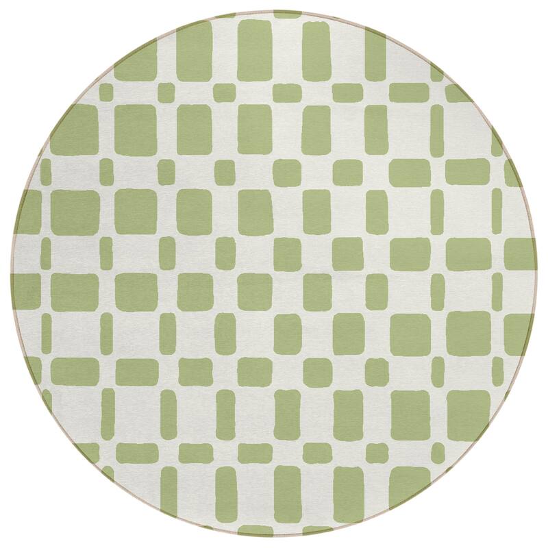 Machine Washable Indoor/ Outdoor Chantille Contemporary Geo Rug