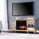 Gold w- Mirrored Reflector Firebox