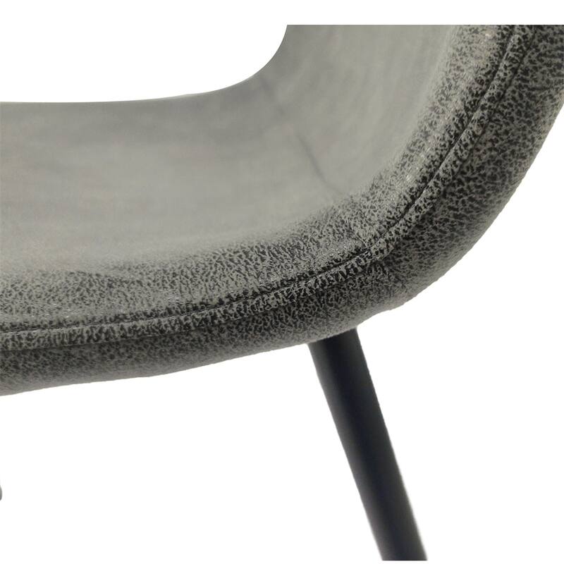 Modern Accent Chairs with Black Metal Legs for Dining Room (Set of 4)