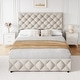 preview thumbnail 6 of 12, GARVEE Queen Bed Frame Upholstered Size Bed Frame, with Adjustable Headboard & 4 Storage Drawers