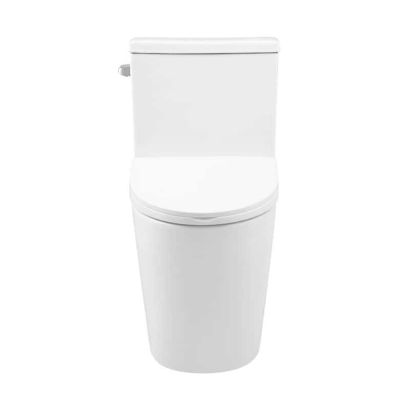 Antibes One Piece Elongated Toilet Left Side Flush 1.28 Gpf - 27.95" x 16.14" 29.92"