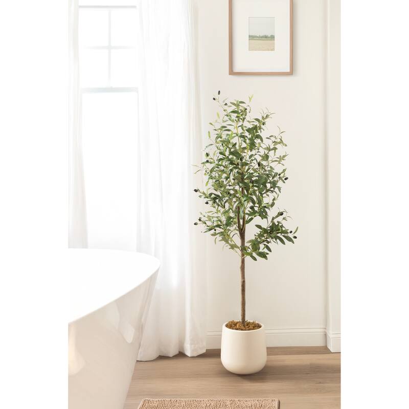 Kate and Laurel Oliveira Faux Olive Tree