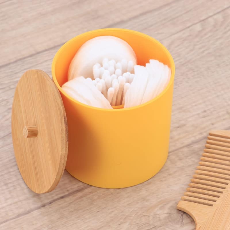 Yellow Padang Bathroom Accessory Set 7-Pieces Bamboo