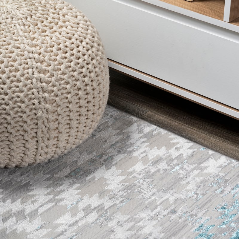 JONATHAN Y Ethan Faded Trellis Area Rug