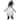 28" Black and White Gnome Plush Tabletop Christmas Decoration