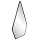 preview thumbnail 4 of 6, Allan Andrews 5 Sided Triangular Stainless Steel Framed Wall Mirror - 33"H x 24"W